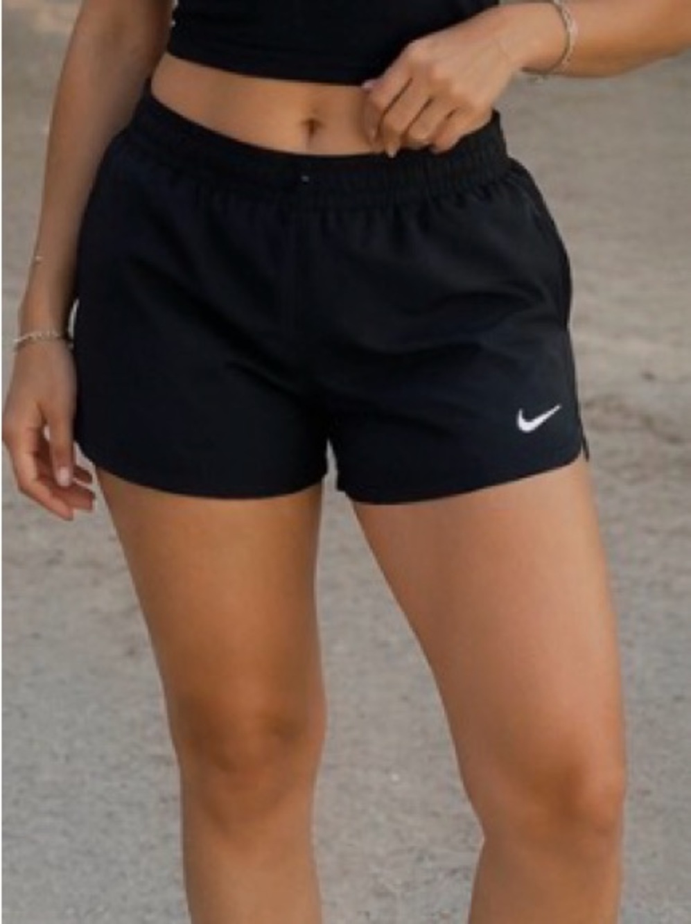 Nike Women’s Black Mesh Athletic Shorts